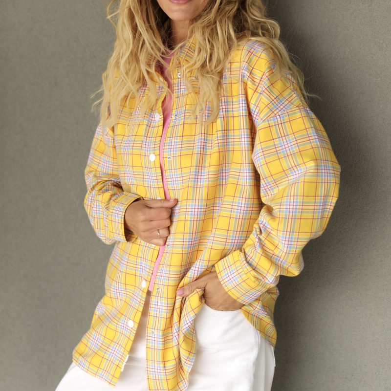 Сорочка у клiтинку Sunny Yellow