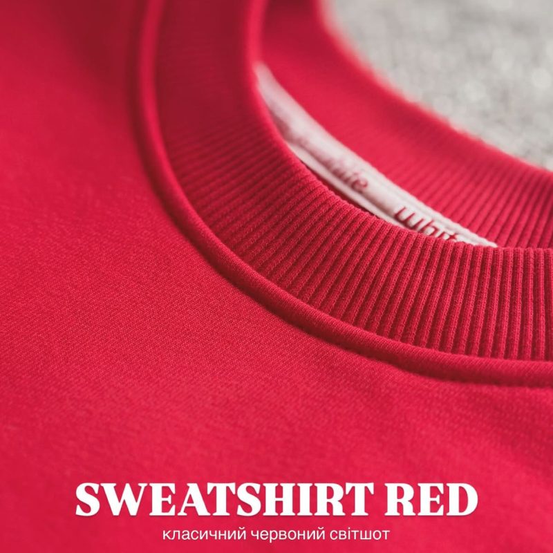 Світшот на флісі Червоний