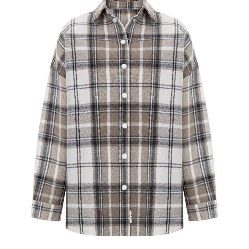 Сорочка фланель Blue/Beige